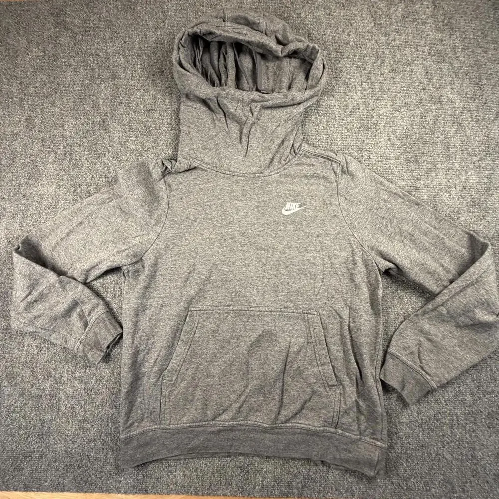 Nike Grey Unisex Kids' Hoodie Sweatshirt Medium #1128